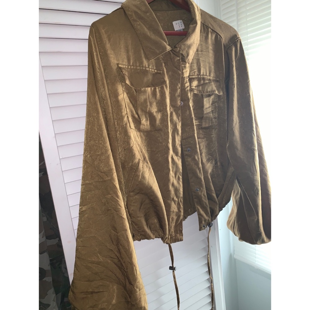 Button up blouse jacket